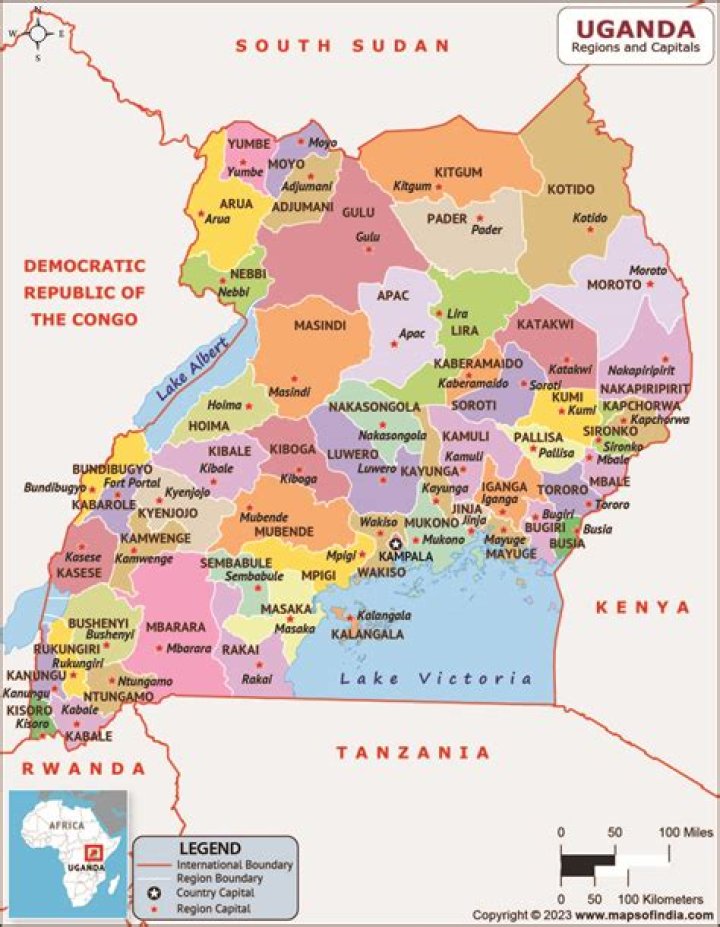 10 Greatest Landmarks on Map of Uganda
