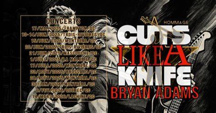 Bryan Adams’s
Cuts Like A Knife Lyrics