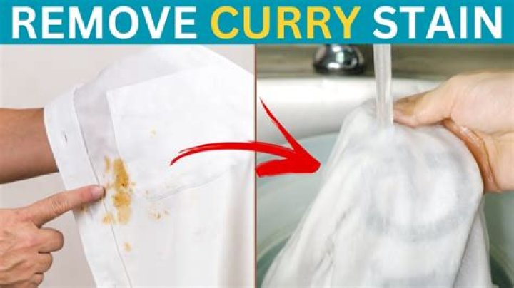 Can curry stains be removed