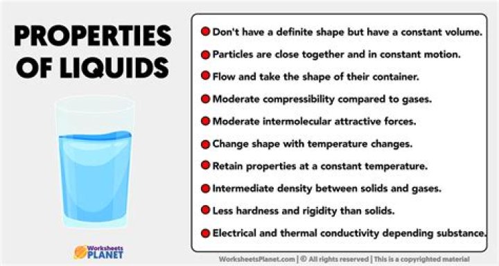 Characteristics of liquid matter