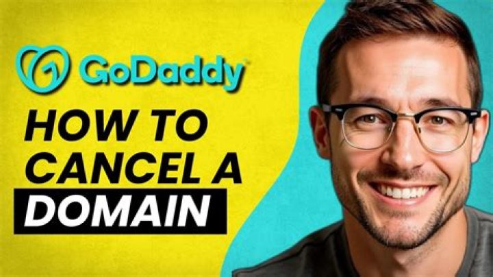 How to cancel godaddy domain