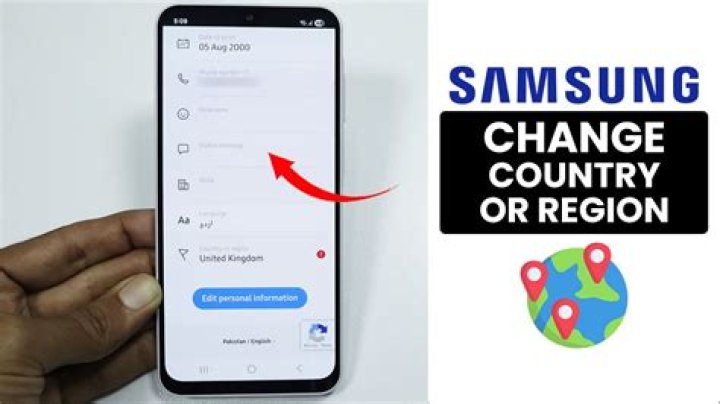 How to change region on samsung