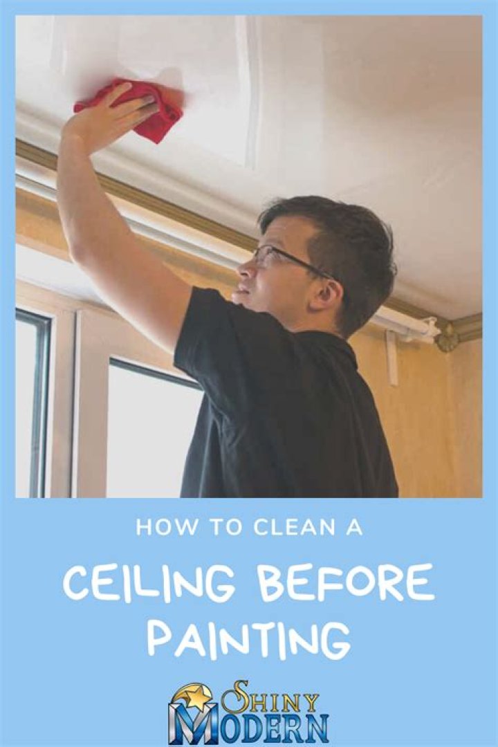 How to clean a ceiling before painting
