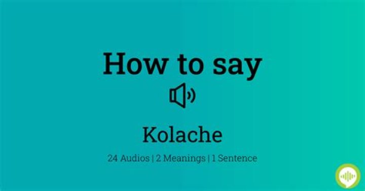 How to pronounce kolache