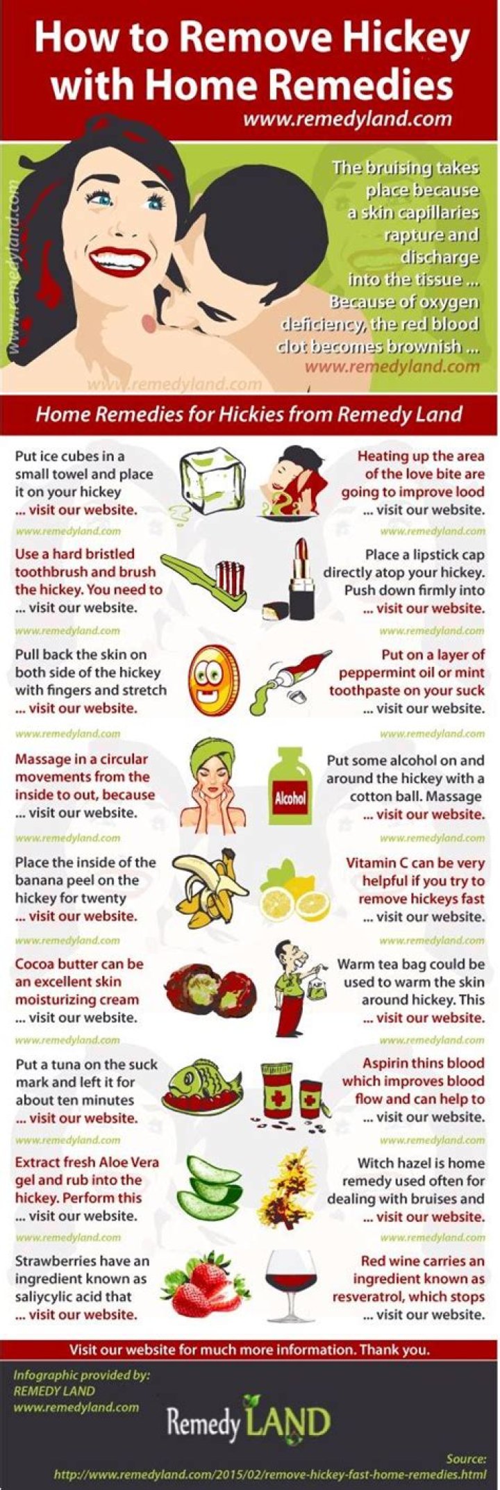 How to remove a hickey fast