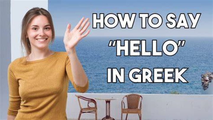 How to say hello in greek