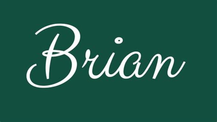 How to spell brian