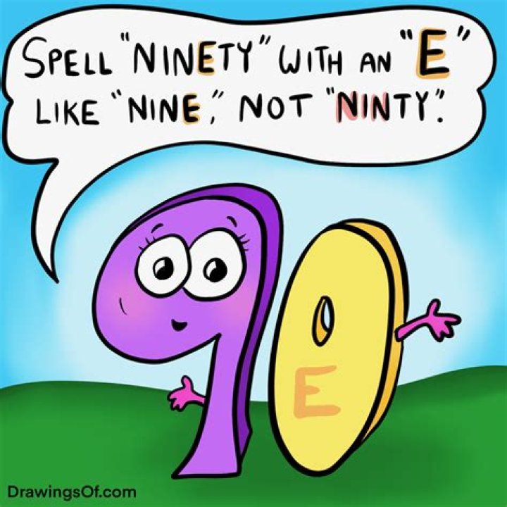 How to spell ninety