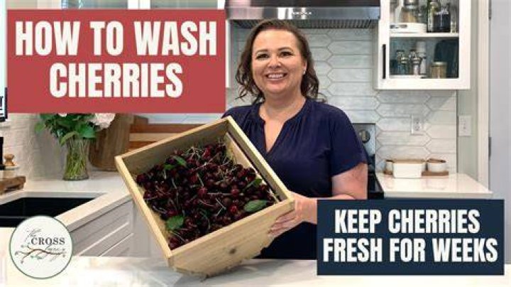 How to wash cherries before eating