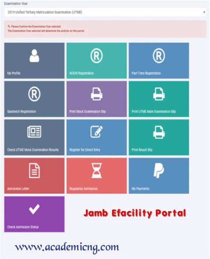 JAMB e-Facility Portal: How To Login and Check UTME Admission Status