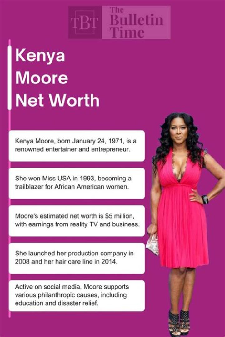 Kenya Moore’s net worth, biography, fact, career, awards and life story