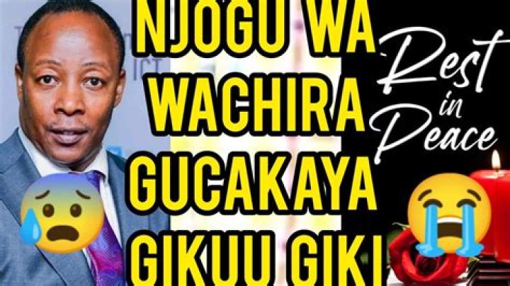 Njogu Wa Njoroge Biography, Age, Salary, Wealth, Car And Kameme