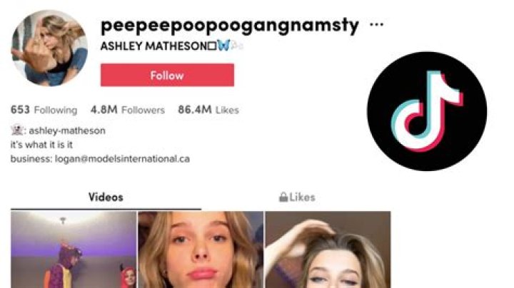 TikTok: Who Is Peepeepoopoogangnamstyle aka Ashley Matheson? Age, and Instagram Name Revealed