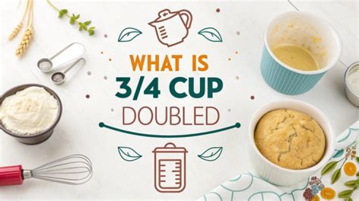 What 2 3 cup doubled