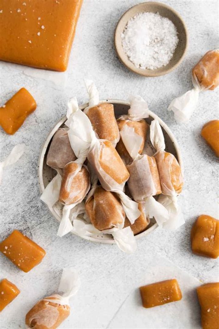 What is the caramel candy with the white center