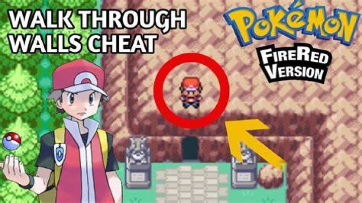 What is the cheat code of walk through walls in pokemon glazed