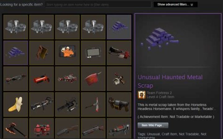 What is unusual haunted metal scrap for
