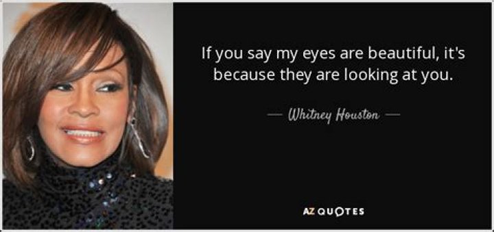 Whitney Houston’s
If You Say My Eyes Are Beautiful Lyrics