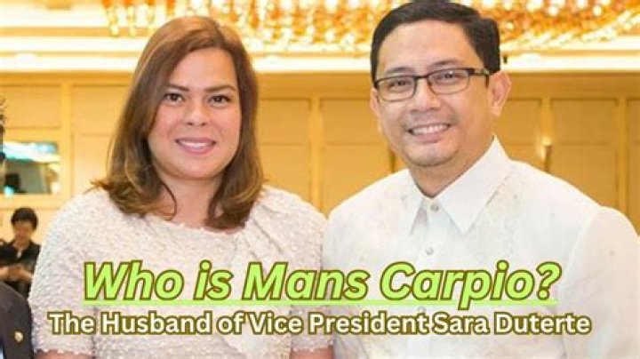 Who Is Sara Duterte Husband Mans Carpio? Everything To Know About The Politician