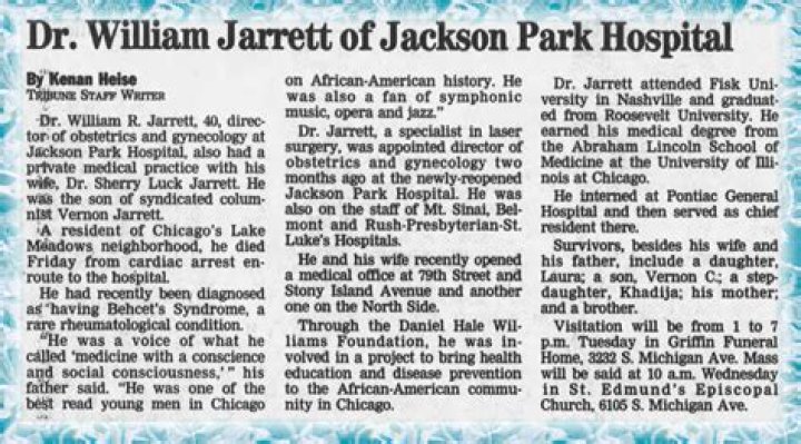 William Jarrett Biography, Family, Career, Wife, Heritage, Death
